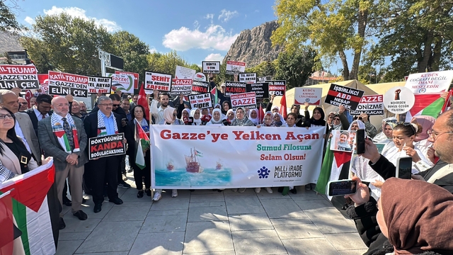 Konya ve çevre illerde 'Gazze için Sessiz Çığlık' etkinliği yapıldı
