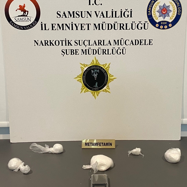 Samsun'da uyuşturucu operasyonunda 183 gram uyuşturucu ele geçirildi