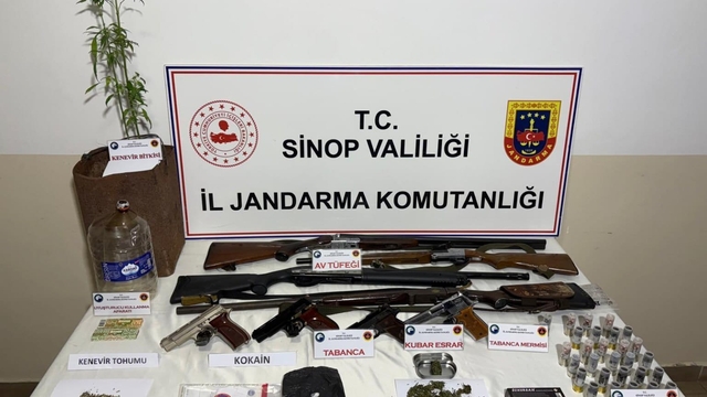 Sinop'ta uyuşturucu operasyonunda 2 zanlı gözaltına alındı