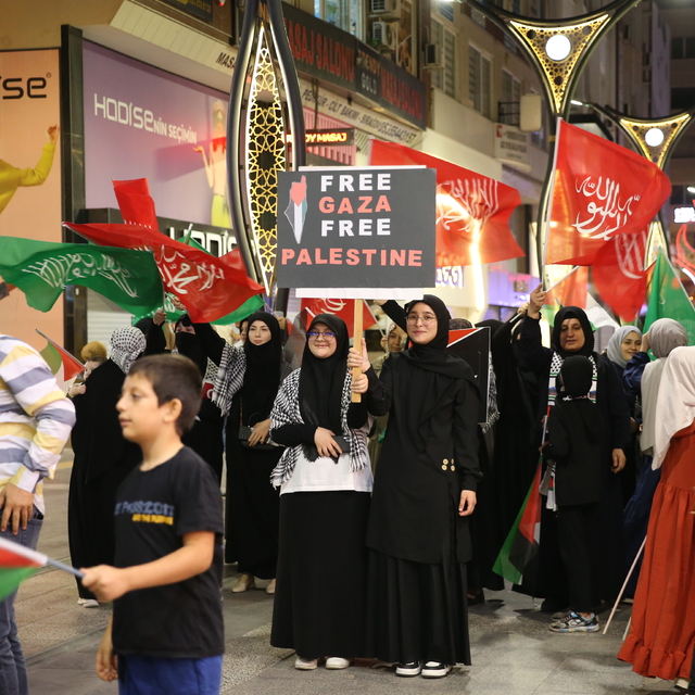 Hatay'da Küresel Sumud Filosu'na destek etkinliği düzenlendi