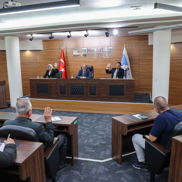 Hacılar Belediyesinin ekim ayı meclis toplantısı yapıldı