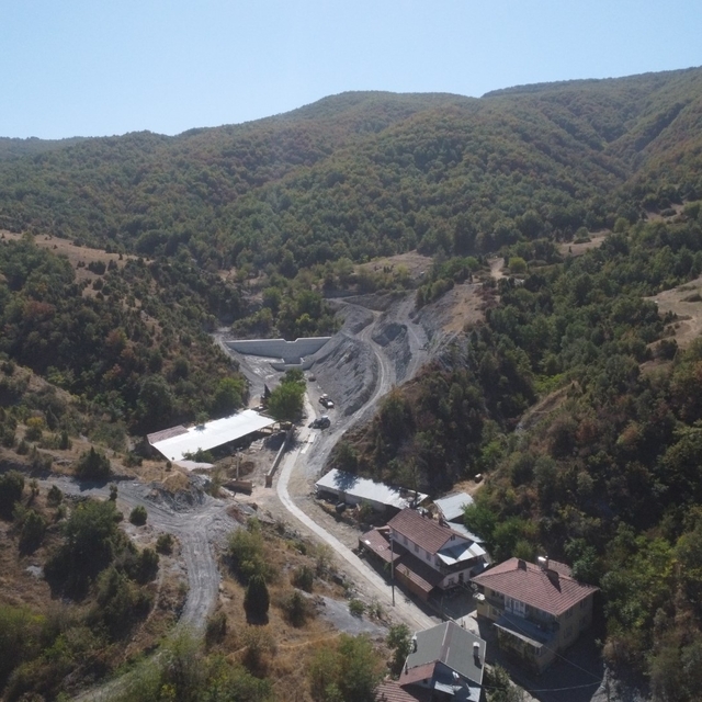 Pazaryeri'nde Karaköy taşkın kontrol tesisi çalışmaları