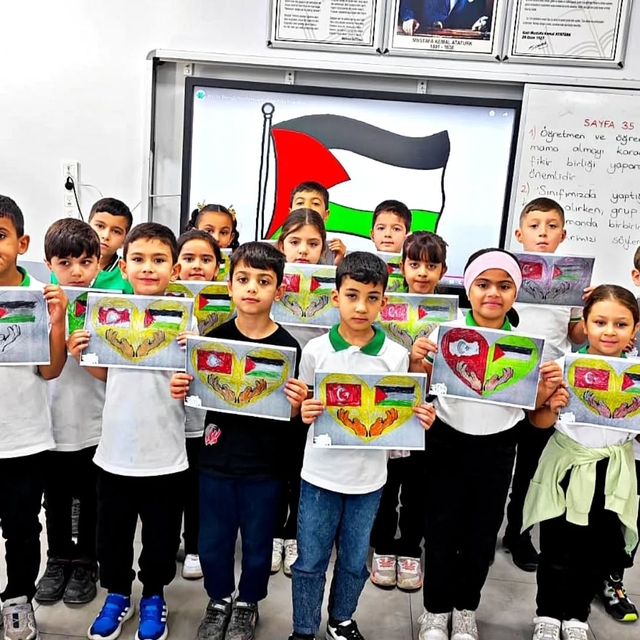 Kilis'te öğrenciler Filistin'de yaşanan zulme dikkati çekti