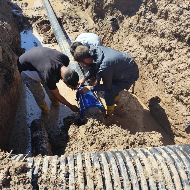 Artova'da eski asbestli su boruları değiştirildi