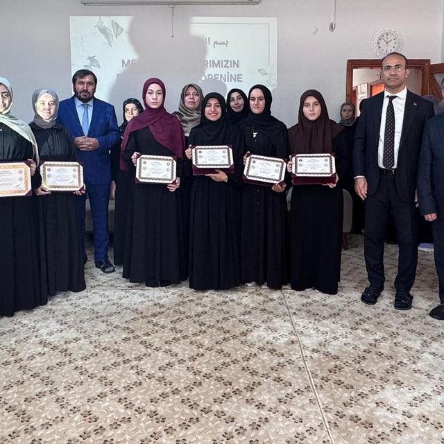 Turhal'da hafızlığı tamamlayan öğrencilere belgeleri verildi