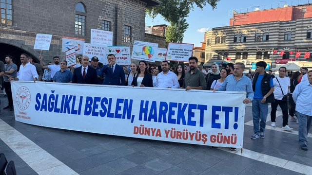 Diyarbakır'da sağlıklı yaşam yürüyüşü düzenlendi
