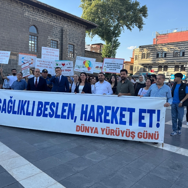 Diyarbakır'da sağlıklı yaşam yürüyüşü düzenlendi
