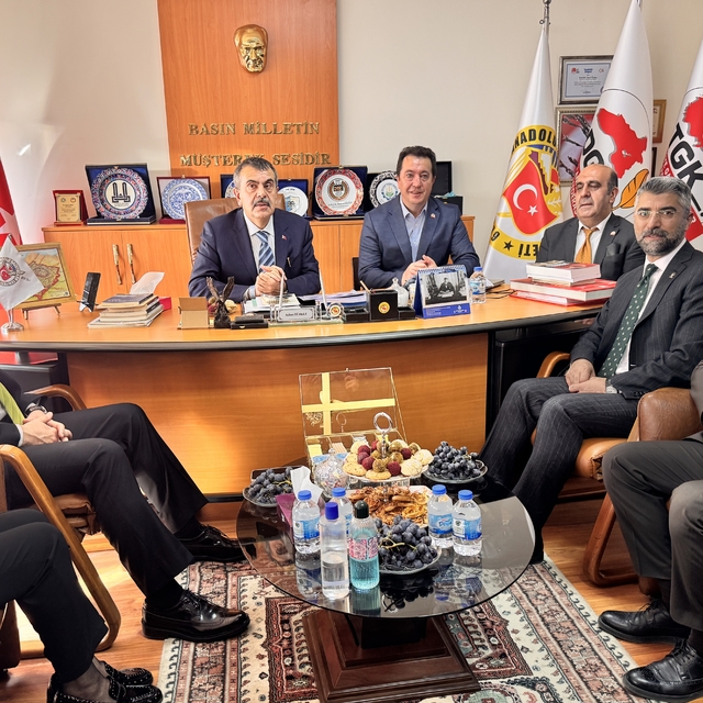 Milli Eğitim Bakanı Tekin'den Doğu Anadolu Gazeteciler Cemiyeti'ne ziyaret