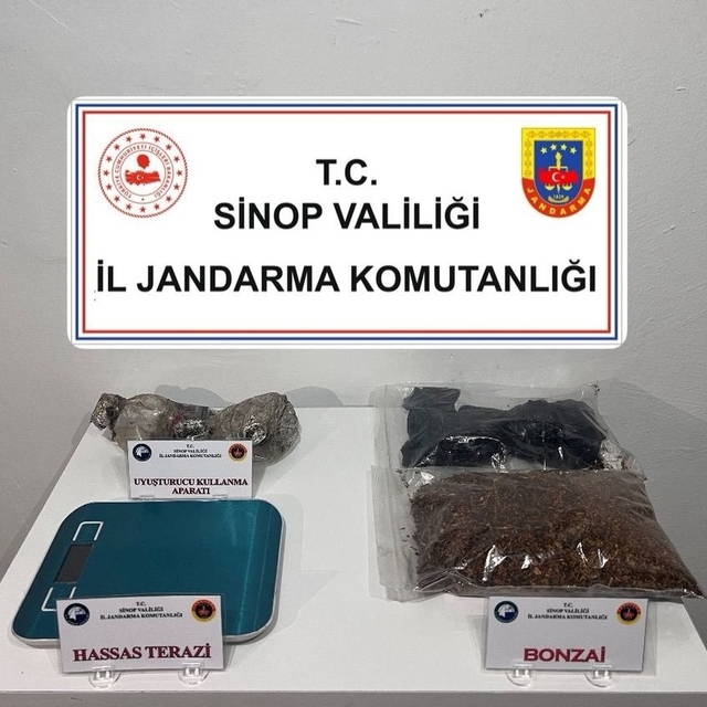 Sinop'ta uyuşturucu operasyonunda 2 zanlı yakalandı