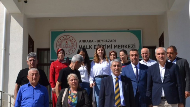 Beypazarı Kaymakamı Coşkun'dan Halk Eğitimi Merkezine ziyaret