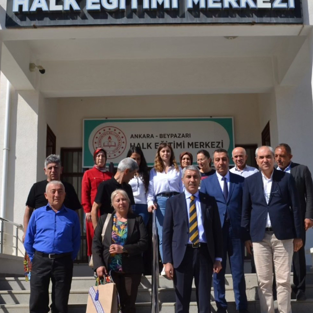 Beypazarı Kaymakamı Coşkun'dan Halk Eğitimi Merkezine ziyaret