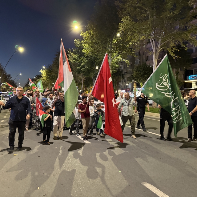 Kahramanmaraş'ta İsrail'in Gazze'ye saldırıları protesto edildi