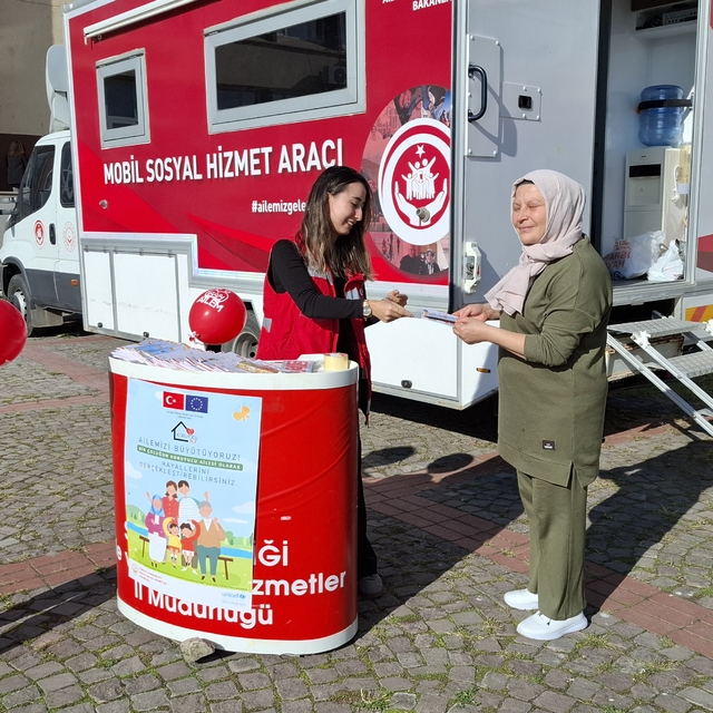 Mobil Sosyal Hizmet Aracı Sinop'ta hizmet vermeye başladı