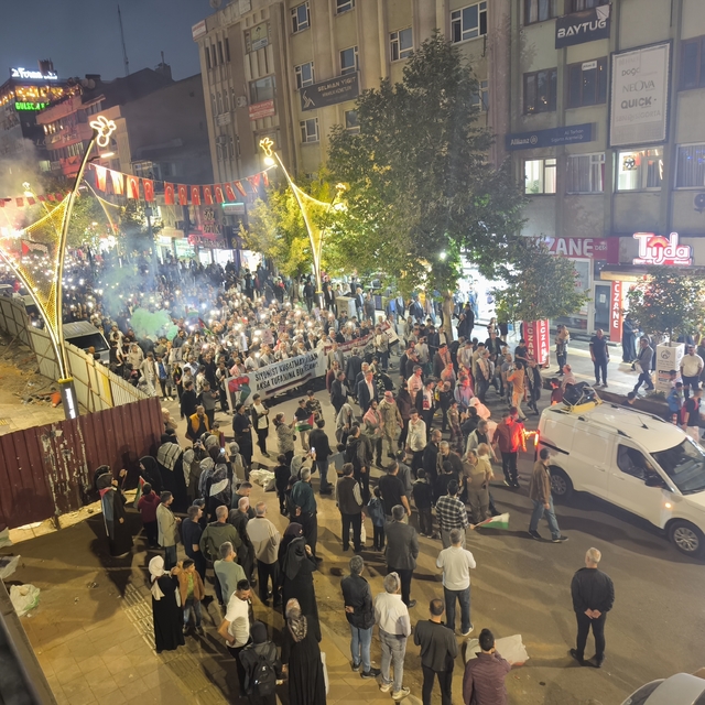 Bingöl'de İsrail'in Gazze'ye saldırıları protesto edildi