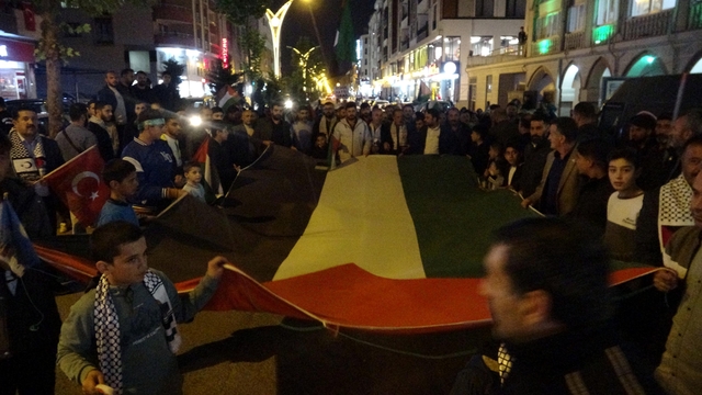 Van'da, 'Gazze'ye destek' yürüyüşü