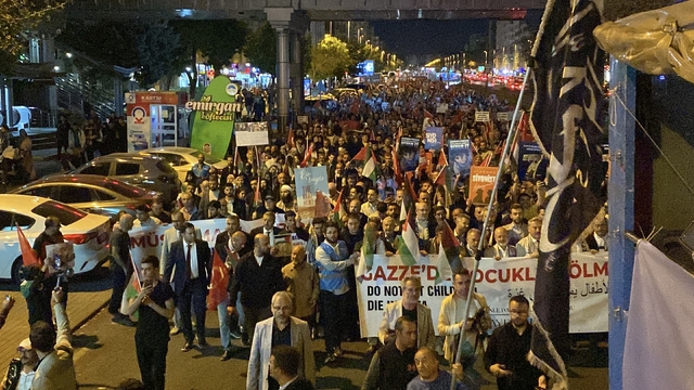 Kayseri ve Kırşehir'de Gazze'ye destek yürüyüşü düzenlendi