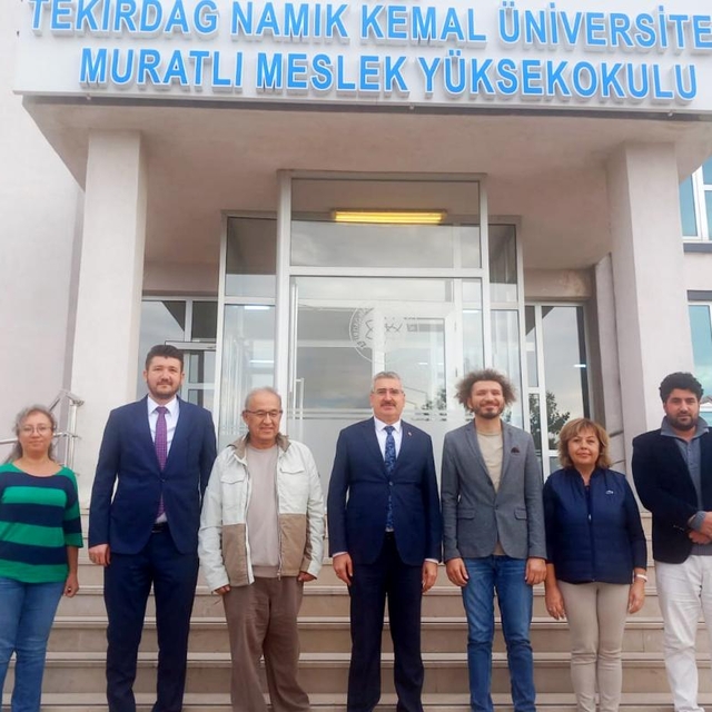 Tekirdağ NKÜ Rektörü Şahin'den Muratlı MYO'ya ziyaret
