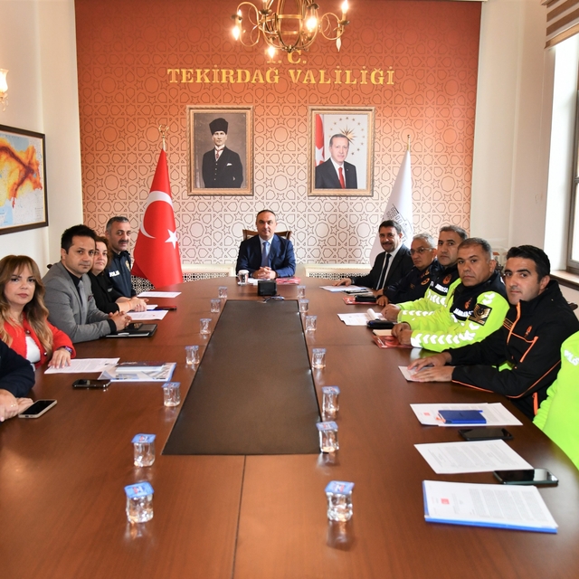 Tekirdağ'da karayolları trafik güvenliği toplantısı yapıldı