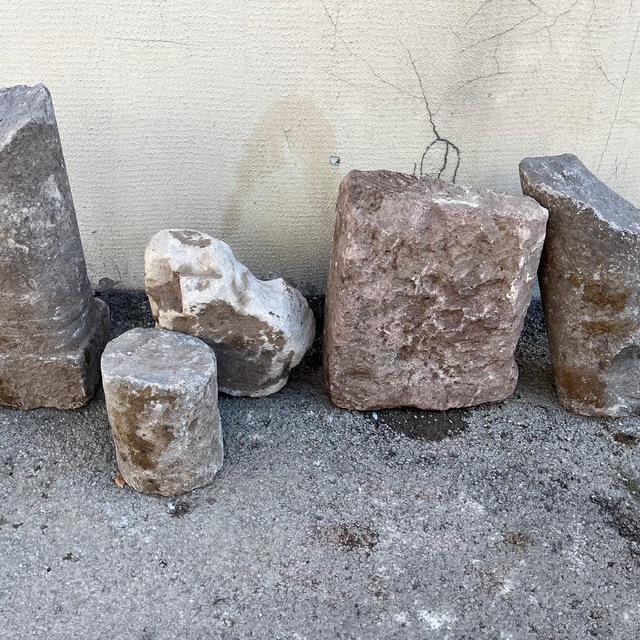 Çankırı'da tarihi eser olarak değerlendirilen taş bloklar ele geçirildi