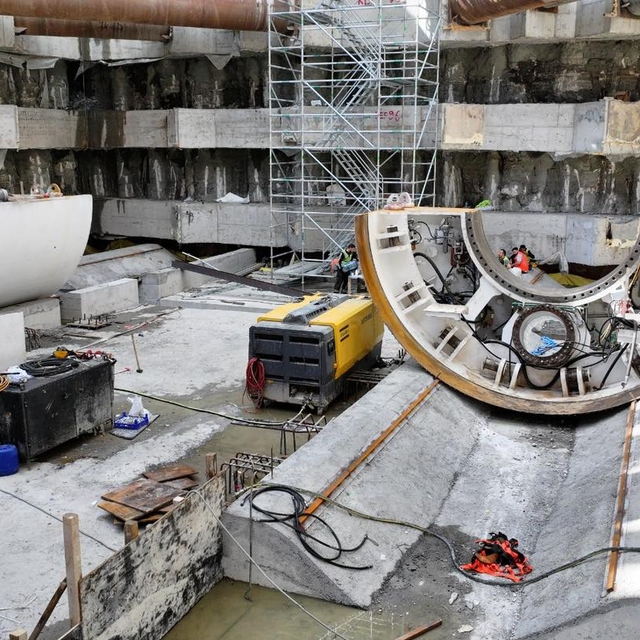 Körfezray Metro Projesi'nde 2 Tünel Açma Makinesinin daha montajı başladı