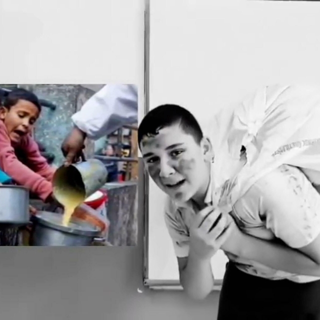 Ortaokul öğrencilerden Gazze'ye destek klibi