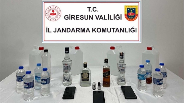 Giresun'da kaçak alkol operasyonu