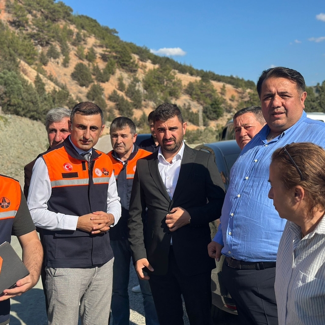 Boyabat Barajı sahil yolunda iyileştirme çalışması başladı
