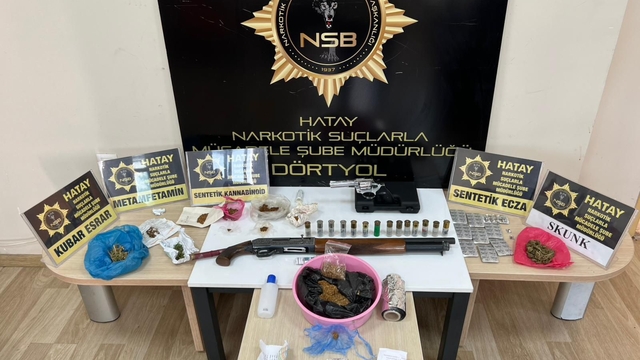 Hatay'da uyuşturucu operasyonunda 8 şüpheli yakalandı