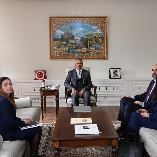 Yunanistan Edirne Konsolosu Balios, Edirne Valisi Sezer'i ziyaret etti