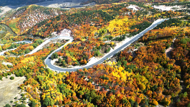 Geminbeli Geçidi'nde sonbahar renkleri
