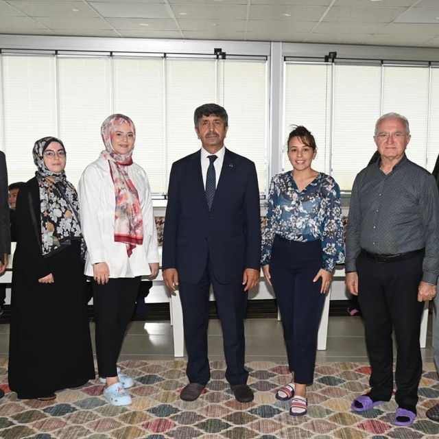 Anamur Belediye Başkanı Durmuş Deniz'den İlçe Müftüsü Fidan'a ziyaret