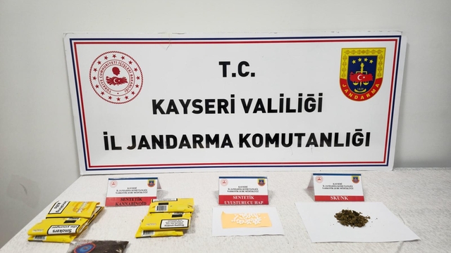 Kayseri'de uyuşturucu operasyonunda 3 şüpheli yakalandı
