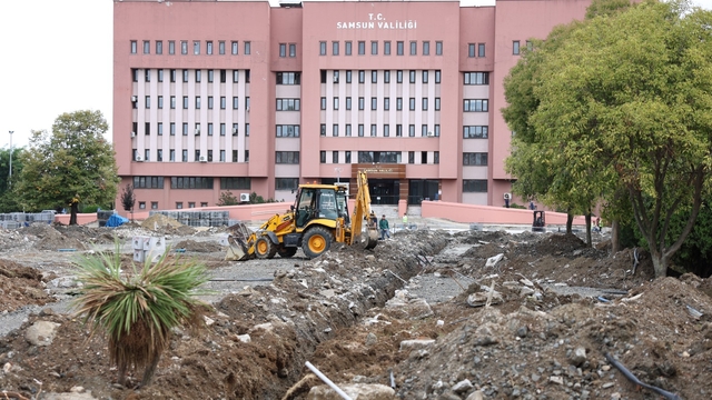 Samsun'da Valilik Meydanı yıl sonuna kadar tamamlanacak