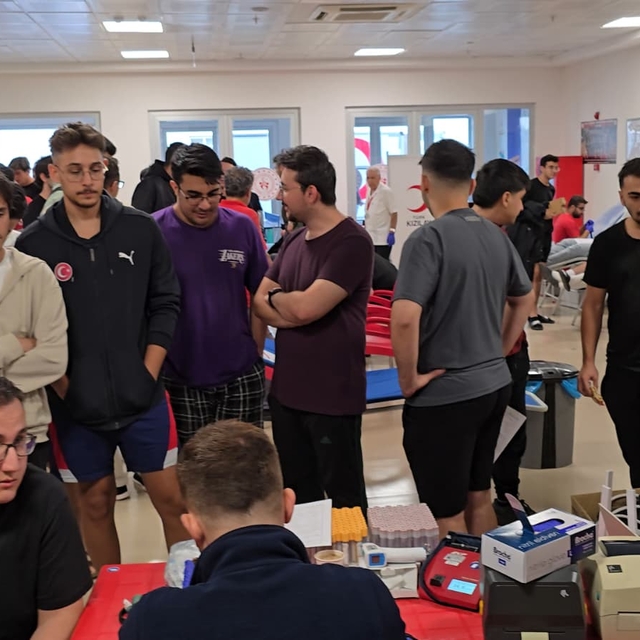 Muğla'da öğrenci yurdunda kan bağışı kampanyası düzenlendi