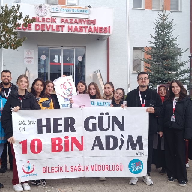 Pazaryeri ilçesinde "Her gün 10 bin adım" etkinliği gerçekleştirildi