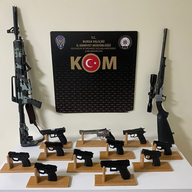 Bursa'da yasa dışı silah ticareti iddiasıyla 1 kişi tutuklandı