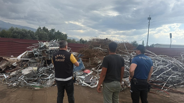 Dörtyol'da hurdacılara denetim yapıldı