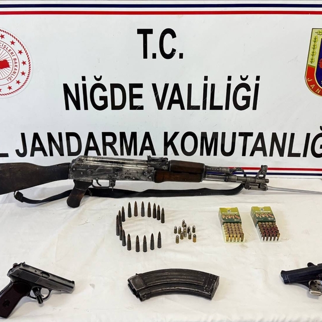 Niğde'de ruhsatsız silah operasyonunda bir şüpheli yakalandı