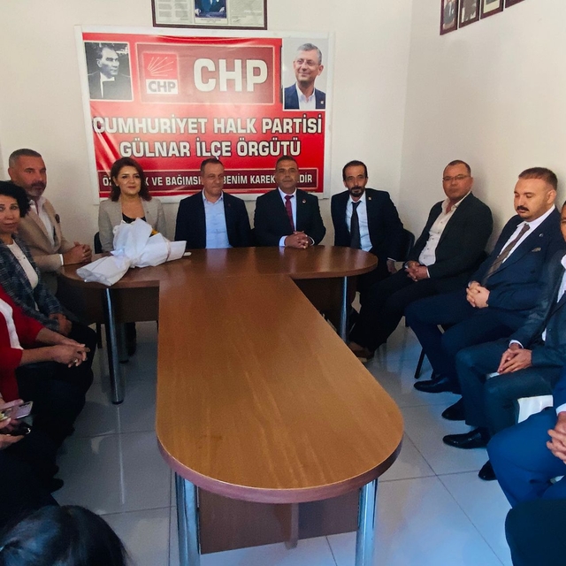CHP Mersin Milletvekili Gülcan Kış Gülnar'da parti teşkilatını ziyaret etti...