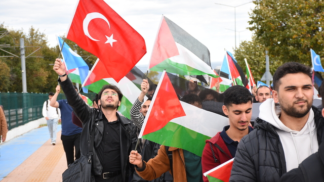 Samsun, Kastamonu ve Sinop'ta İsrail protesto edildi