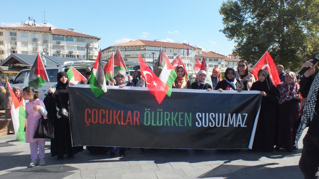Sivas'ta Filistin'e destek etkinliği düzenlendi