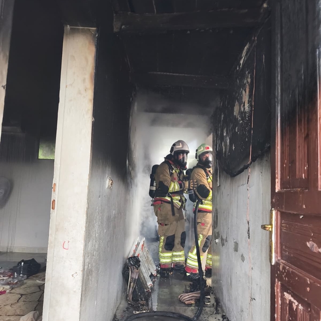 Hatay'da müstakil evde çıkan yangın söndürüldü