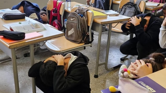 Küre'de okullarda afet ve dayanıklılık tatbikatı gerçekleştirildi