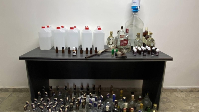 Bolu'da 48 litre etil alkol ve 10 litre alkol ele geçirildi