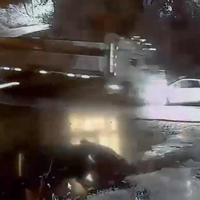 Tokat'ta kamyon ile otomobilin çarpıştığı kaza kamerada