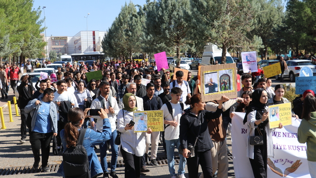 Rojin Kabaiş için yapılan yürüyüşte, üniversite öğrencisine otomobil çarptı (2)