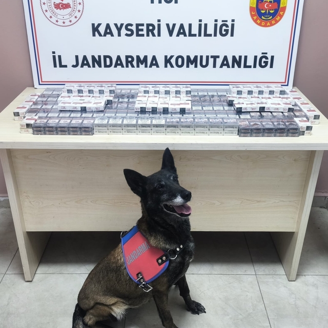 Kayseri'de 320 paket bandrolsüz kaçak sigara ele geçirildi