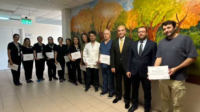 Çanakkale Mehmet Akif Ersoy Devlet Hastanesi GETAT Ünitesi çalışanlarına teşekkür belgesi