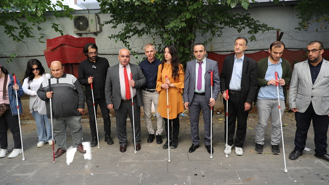 Diyarbakır'da Dünya Beyaz Baston Görme Engelliler ve Güvenlik Günü'ne ilişkin açıklama