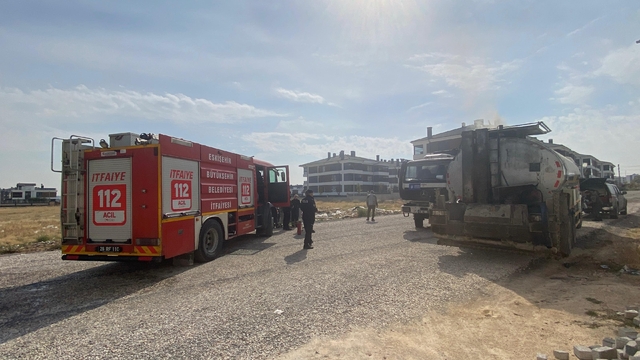 Eskişehir'de park halindeki tanker yandı